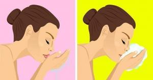 4 خطوات الخاطئة التي كنت أعترف عند غسل الوجه