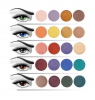 سرير المعيشة للفتيات: لون ظلال العيون تحت لون العين